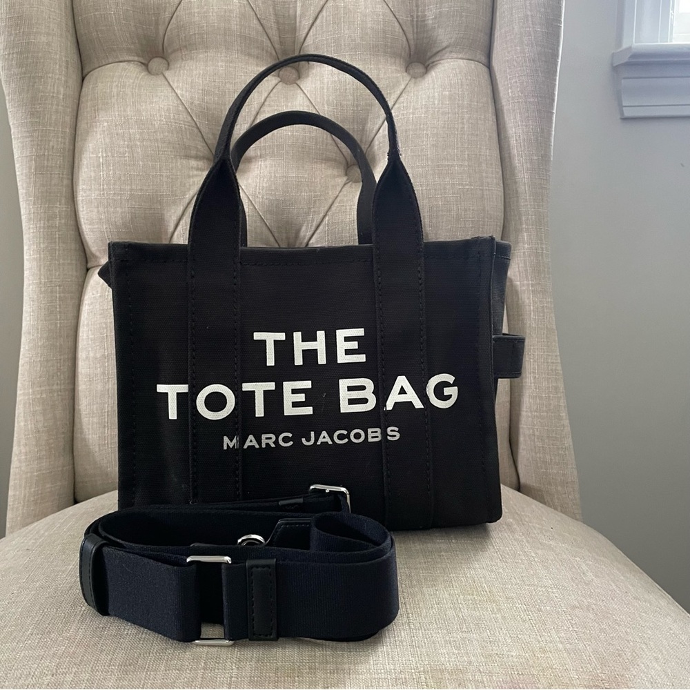 The tote bag small black canvas Marc Jacobs